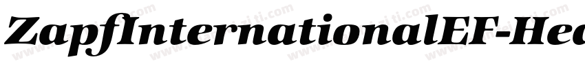 ZapfInternationalEF-HeavyIta字体转换