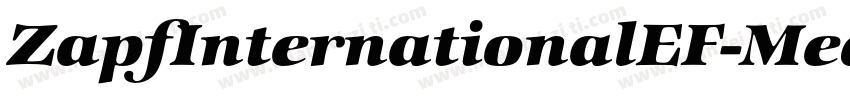 ZapfInternationalEF-MediumIta字体转换
