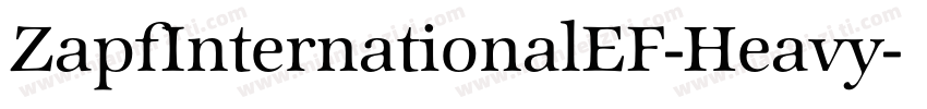 ZapfInternationalEF-Heavy字体转换
