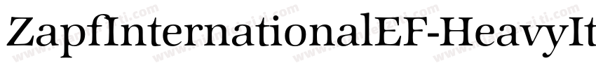 ZapfInternationalEF-HeavyIta字体转换