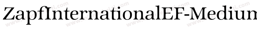 ZapfInternationalEF-MediumIta字体转换
