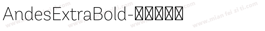 AndesExtraBold字体转换