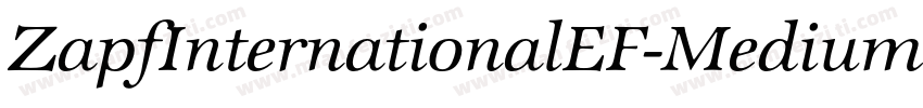 ZapfInternationalEF-MediumIta字体转换