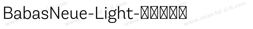 BabasNeue-Light字体转换