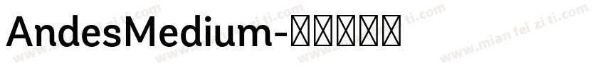 AndesMedium字体转换