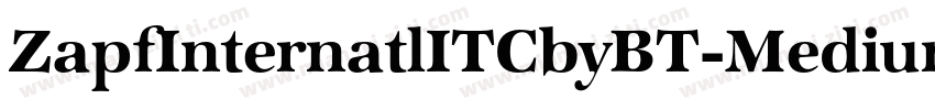 ZapfInternatlITCbyBT-Medium字体转换