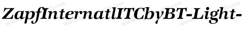 ZapfInternatlITCbyBT-Light字体转换