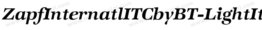 ZapfInternatlITCbyBT-LightItal字体转换