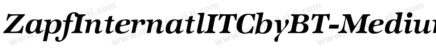 ZapfInternatlITCbyBT-MediumItal字体转换