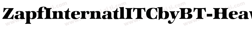 ZapfInternatlITCbyBT-HeavyItal字体转换