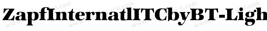 ZapfInternatlITCbyBT-LightItal字体转换