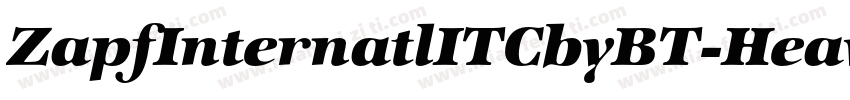 ZapfInternatlITCbyBT-HeavyItal字体转换