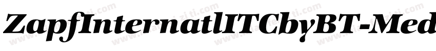 ZapfInternatlITCbyBT-Medium字体转换