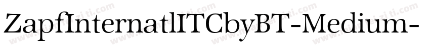 ZapfInternatlITCbyBT-Medium字体转换
