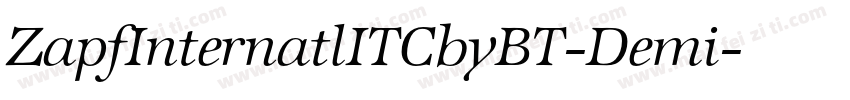 ZapfInternatlITCbyBT-Demi字体转换