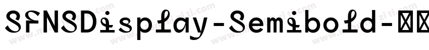 SFNSDisplay-Semibold字体转换
