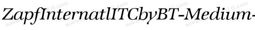 ZapfInternatlITCbyBT-Medium字体转换