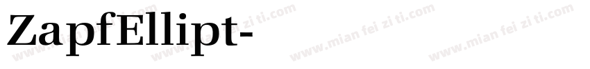 ZapfEllipt字体转换