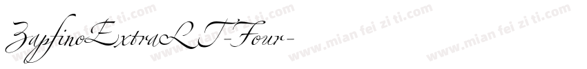ZapfinoExtraLT-Four字体转换