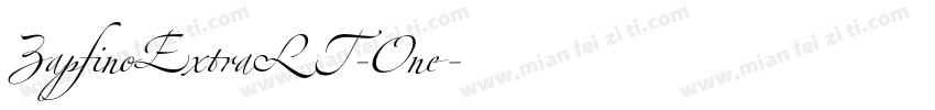 ZapfinoExtraLT-One字体转换