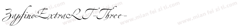 ZapfinoExtraLT-Three字体转换