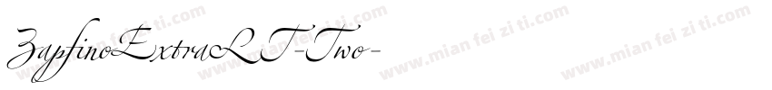 ZapfinoExtraLT-Two字体转换