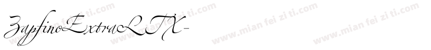 ZapfinoExtraLTX字体转换