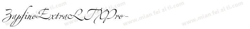 ZapfinoExtraLTXPro字体转换