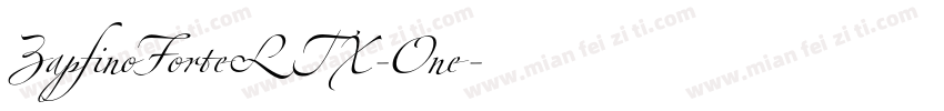 ZapfinoForteLTX-One字体转换
