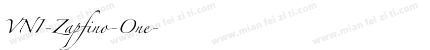 VNI-Zapfino-One字体转换