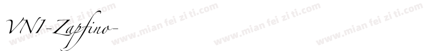 VNI-Zapfino字体转换