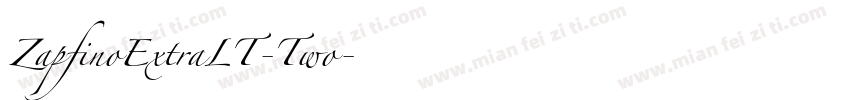 ZapfinoExtraLT-Two字体转换