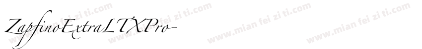ZapfinoExtraLTXPro字体转换