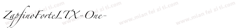 ZapfinoForteLTX-One字体转换