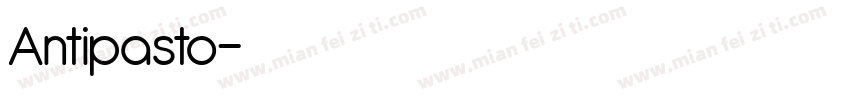 Antipasto字体转换