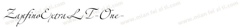 ZapfinoExtraLT-One字体转换