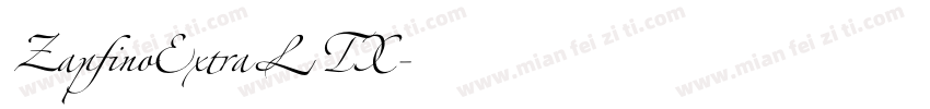ZapfinoExtraLTX字体转换