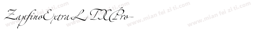 ZapfinoExtraLTXPro字体转换