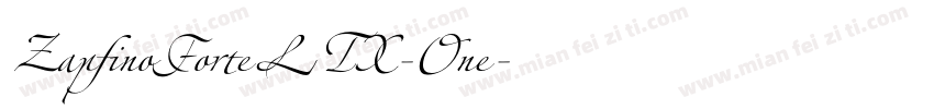 ZapfinoForteLTX-One字体转换