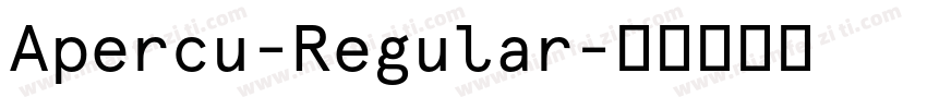 Apercu-Regular字体转换