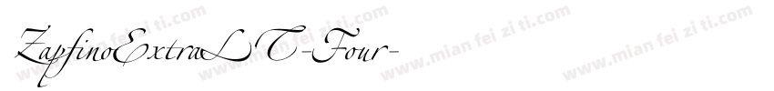 ZapfinoExtraLT-Four字体转换