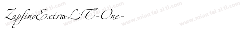 ZapfinoExtraLT-One字体转换