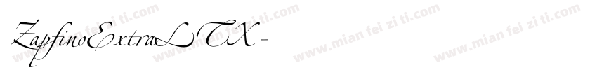 ZapfinoExtraLTX字体转换