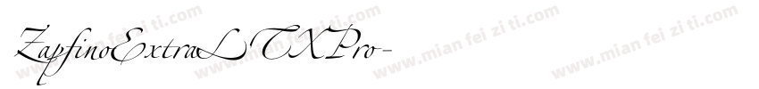 ZapfinoExtraLTXPro字体转换