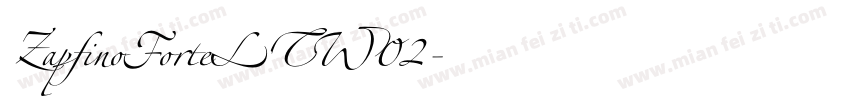 ZapfinoForteLTW02字体转换