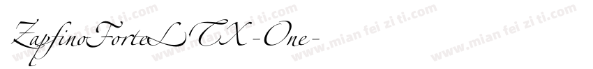 ZapfinoForteLTX-One字体转换