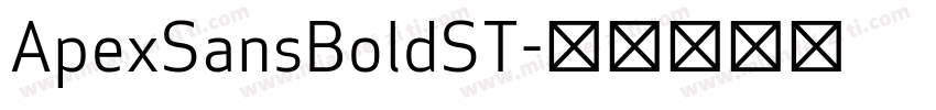 ApexSansBoldST字体转换