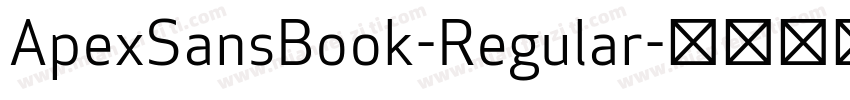 ApexSansBook-Regular字体转换