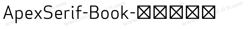 ApexSerif-Book字体转换