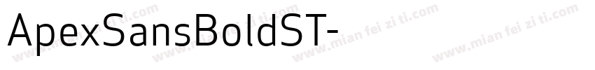 ApexSansBoldST字体转换